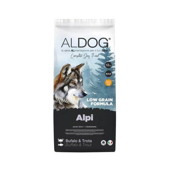 Aldog Alpi Low Grain Medium 12 kg kutyatáp