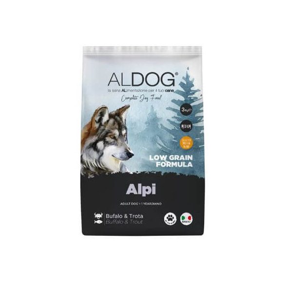 Aldog Alpi Low Grain Medium 3 kg kutyatáp