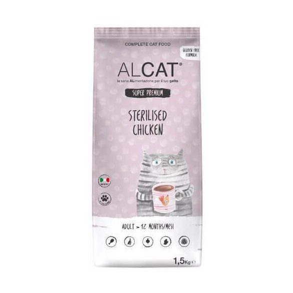 Alcat Adult Sterilised Chicken 1,5 kg krmivo pre mačky