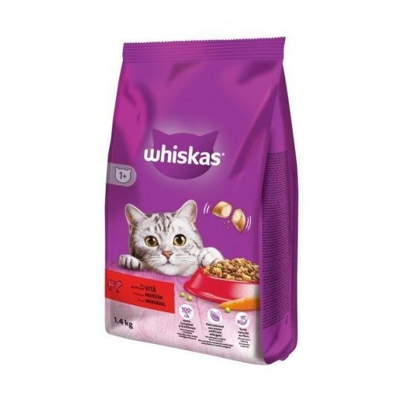 Whiskas suché krmivo pre mačky Hovädzie