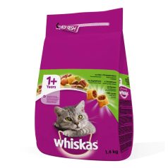 Whiskas suché krmivo pre mačky Jahňa 1,4kg