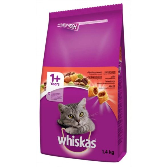 Whiskas suché krmivo pre mačky Hovädzie