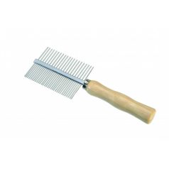 Camon Hrebeň s drevenou rukoväťou dvojitý