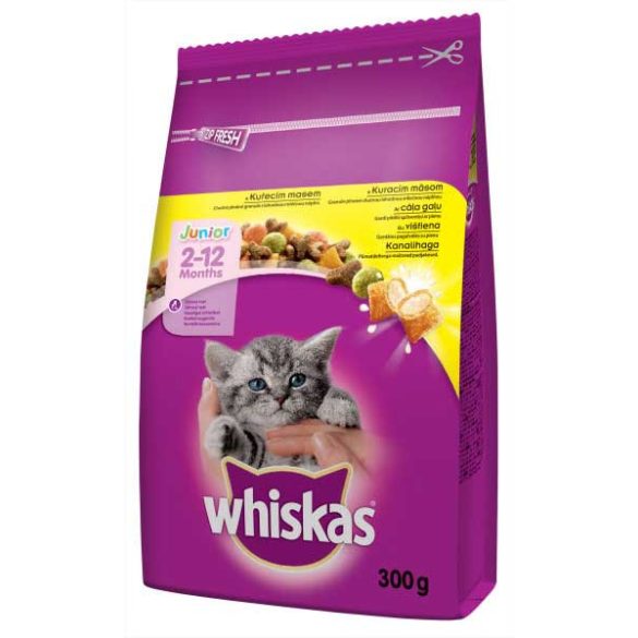 Whiskas suché krmivo pre mačiatka Junior s kuracím mäsom