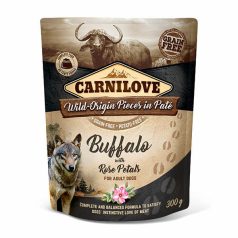   Carnilove Dog Adult tasakos Paté - bivaly rózsaszirommal 300g