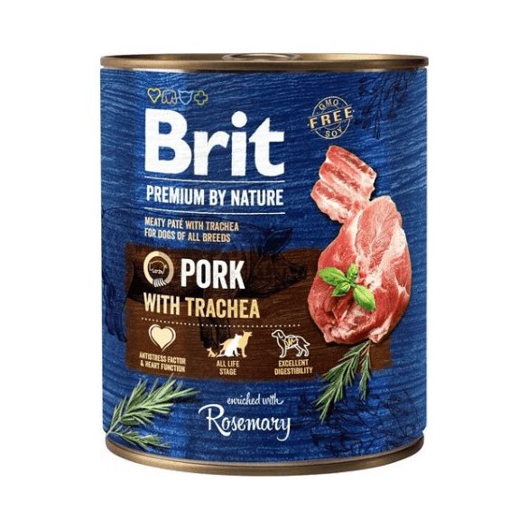 Brit Premium by Nature Adult Pork with Trachea konzerva 12x400g