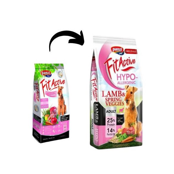 Panzi FitActive Hypoallergenic Lamb, Apple & Rice 15kg krmivo pre psov