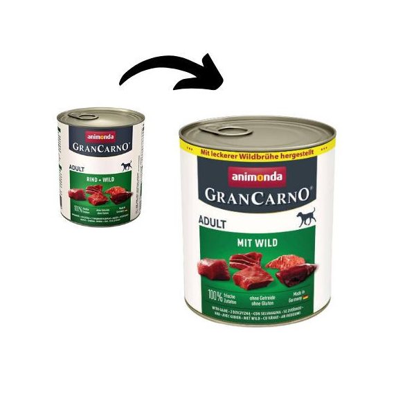 Animonda GranCarno Adult (hovädzina + divoké mäso) 12x400g