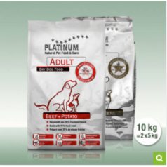   Platinum Natural Adult Duo 5kg Beef, 5kg Iberico Pork krmivo pre psov