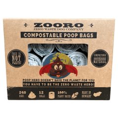 ZOORO - PoopHero Rozložiteľné vrecká na hovienka, 240 ks