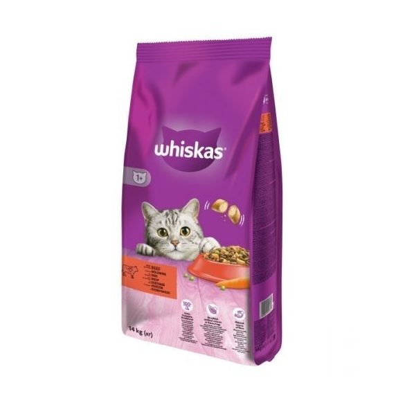 Whiskas suché krmivo pre mačky Hovädzie