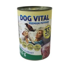 Dog Vital konzervy rabbit&heart 415g