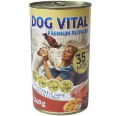 Dog Vital konzervy Poultry, Game, Pasta & Carrot 1240 g