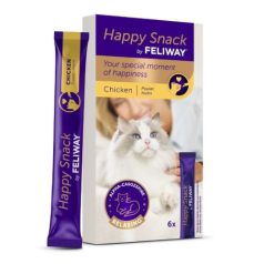 Feliway Happy Snack Chicken pre mačky 6x15 g