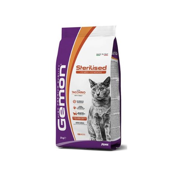 Gemon Cat Steril Morčacie suché krmivo pre sterilizované mačky