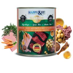   Happy&Fit Superior 100% Monoprotein - Fresh boar, with carrot konzervy 800 g