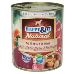 Happy&Fit Natural Adult Wild, Lamb konzervy 400g