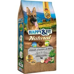 Happy&Fit Natural Adult Lamm&Reis 12 kg krmivo pre psov