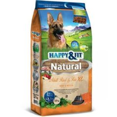 Happy&Fit Natural Adult Rind&Reis XL 12kg krmivo pre psov