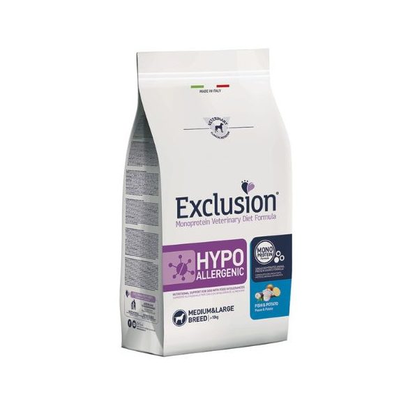 Exclusion Hypoallergenic Fish & Potato Medium & Large 12kg