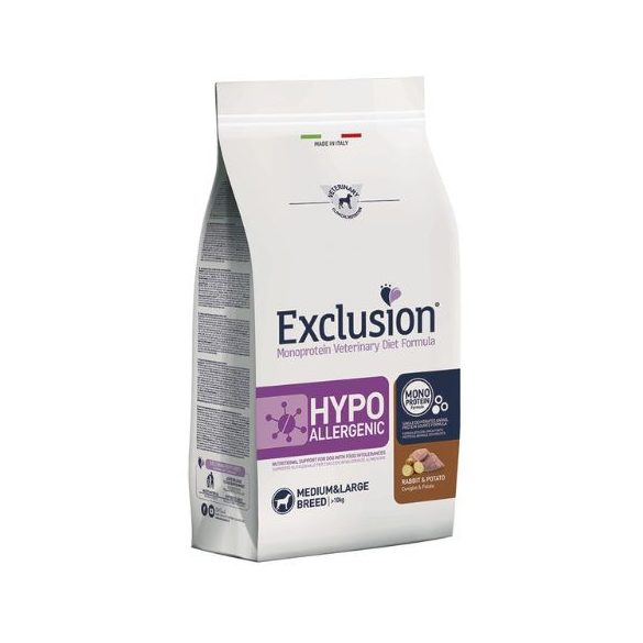 Exclusion Hypoallergenic Rabbit & Potato Medium & Large 12kg