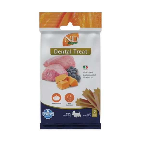 N&D Pumpkin Maškrta pre psov Lamb & blueberry Adult Mini 60g
