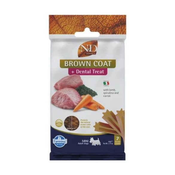 N&D Brown Dog Maškrta Lamb, potato, carrot & spirulina Adult Mini 60g