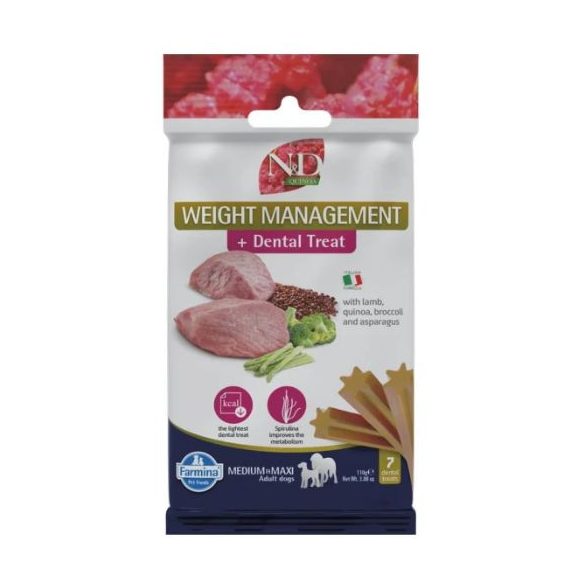 N&D Quinoa Maškrta pre psov Weight Management Lamb Adult Med&Max 100g