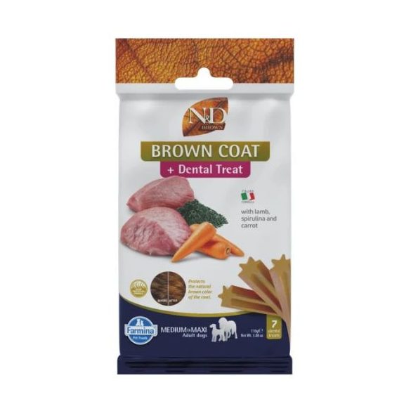 N&D Brown Dog Maškrta Lamb, potato, carrot & spirulina Adult Med&Max 110g