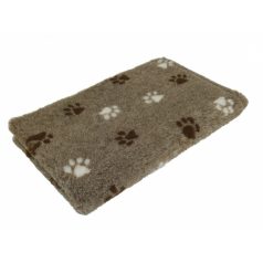   Vetbed pelech pre psa, kĺbová podložka, hnedý s dvoma vzormi labiek 75×50 cm