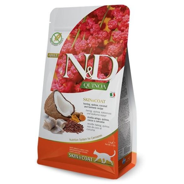 N&D Cat Quinoa Skin&Coat sleď