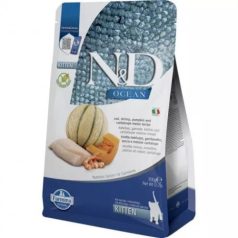   N&D Ocean Cat treska, krevety, tekvica a žltý melón, Kitten 300 g