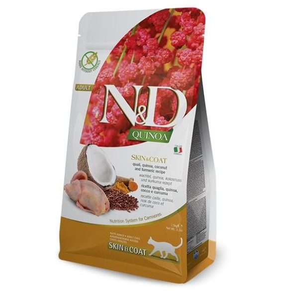N&D Cat Quinoa Skin&coat prepelica