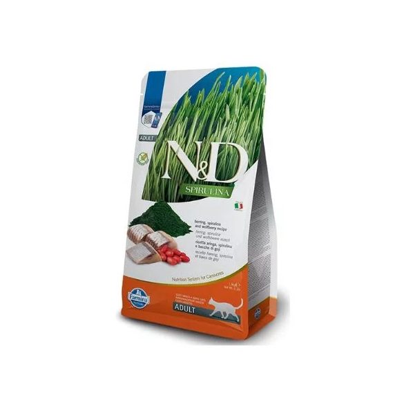 N&D Spirulina Cat Adult Sleď 1,5 kg