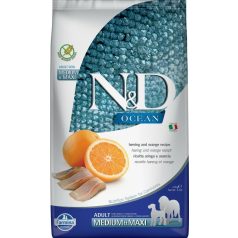   N&D Dog Ocean hering&narancs adult medium&maxi 2,5kg