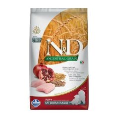   N&D Dog Ancestral Grain Kuracie, Špalda, Ovsené Vločky & Granátové Jablko Adult Medium & Maxi 2,5kg Krmivo Pre Psov