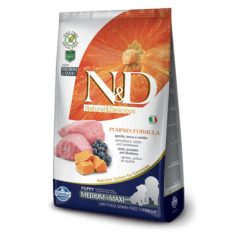   N&D Dog Grain Free Jahňacie & Čučoriedky S Tekvicou Puppy Medium/Maxi 2,5kg Krmivo Pre Psov