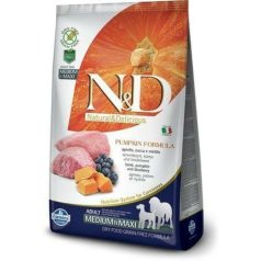  N&D Dog Grain Free Jahňacie & Čučoriedky S Tekvicou Adult Medium/Maxi 2,5kg Krmivo Pre Psov