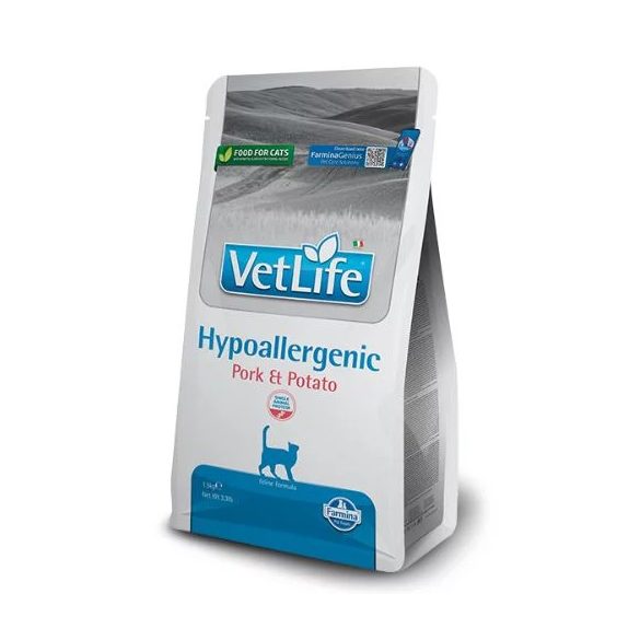 Vet Life Natural Diet Cat Hypoallergenic Pork&Potato