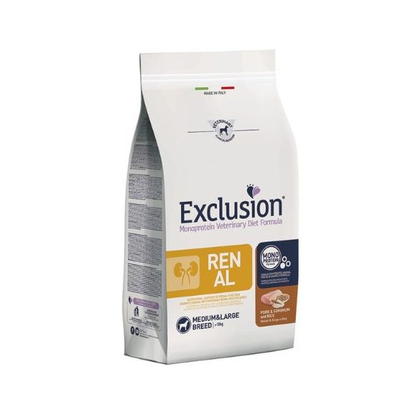 Exclusion Renal Pork & Sorghum and & Rice Medium & Large 12kg