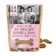 SANAdog hovädzí burger s malinami a špenátom 100g