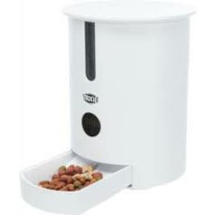   Trixie TX9 Automatic Food Dispenser - automatický dávkovač krmiva (biela) 2.8 l/22×28×22 cm