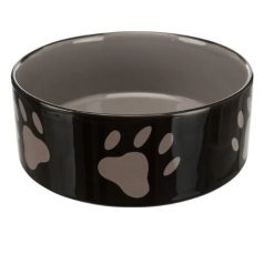   Trixie keramická miska s potlačou labky 1,4 l / 20 cm hnedá/krémová