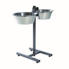 Trixie kovová miska na stojane pre psy 2x4,5 l