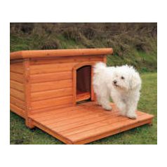 Trixie Psia búda s plochou strechou L 116x82x79 cm sivá