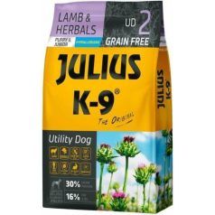   Julius-K9 GF Hypoalergén krmivo pre psov šteňa & junior jahňacina & bylinky 0,34 kg