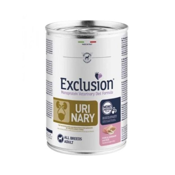 Exclusion Urinary konzerva Pork & Sorghum and Rice 400g