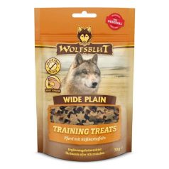 Wolfsblut Wide Plain Training Treats - kôň s batátmi 70 g