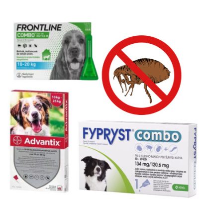 Pipety proti kliešťom pre psov