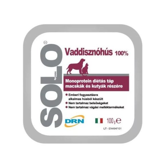 Solo Mäsová paštéta z diviačieho mäsa 100g